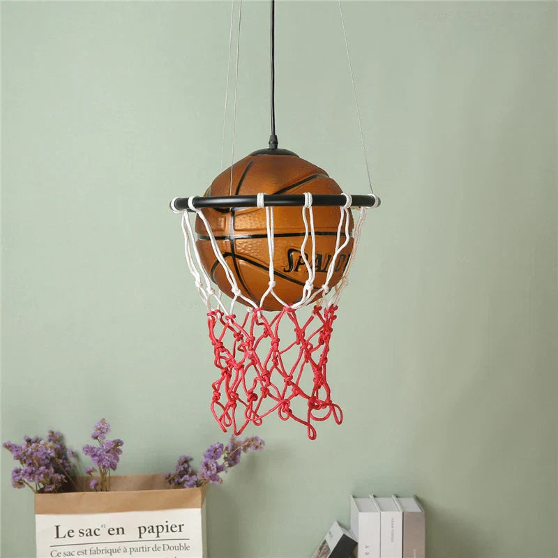 DecorBites™ Basketball Pendant Lights: Modern LED Hanging Lamps for Restaurant, Kitchen, Living Room & Kids Room