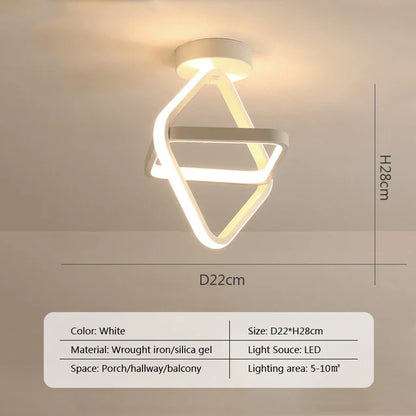 DecorBites™ LED Ceiling Chandelier Modern Bedroom Lamp Indoor Decor Surface Mounted Lighting