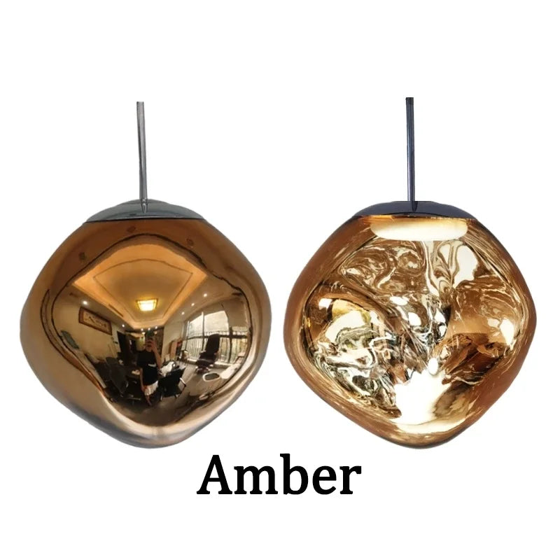 Glass Lava LED Pendant Light