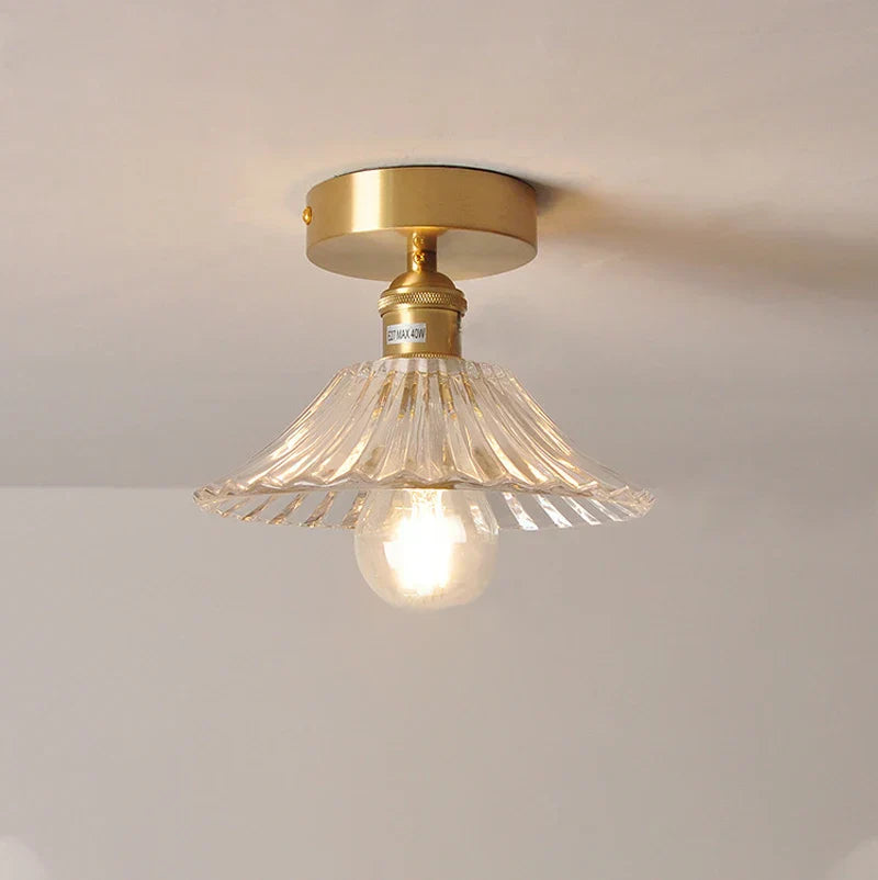 DecorBites™ Glass Shade Pendant Ceiling Lamp for Kitchen Aisle Bedroom LED Lights Fixtures
