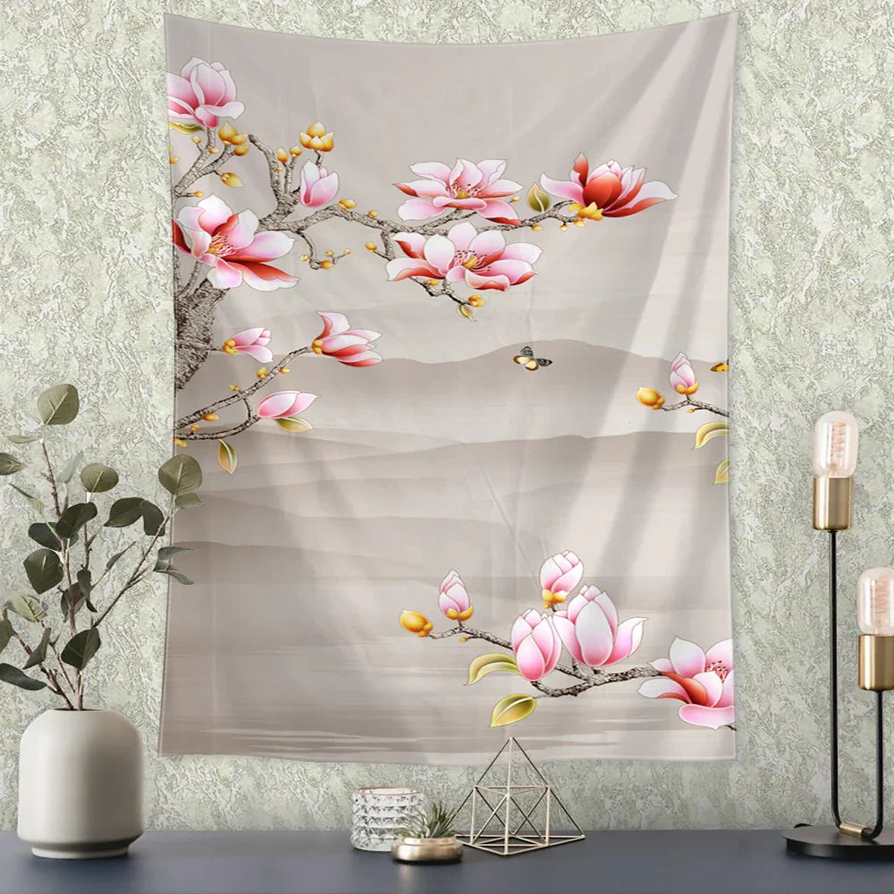 DecorBites™ Flying Crane Wall Hanging Tapestry for Home Retro Wall Decor