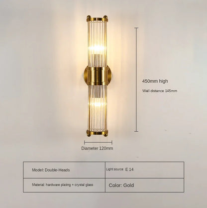 DecorBites™ Crystal LED Wall Lights: Modern Luxury Decor for Kitchen, Living Room, Bedroom, Hallway