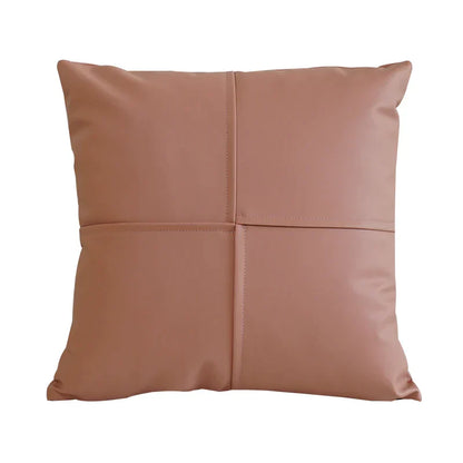 DecorBites™ Ivory Leather Pillow Cover 45x45cm for Home Decoration