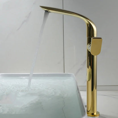 DecorBites™ Basin Faucet: Brass Black Bathroom Mixer Tap, Single Handle Hot Cold Lavatory Faucet