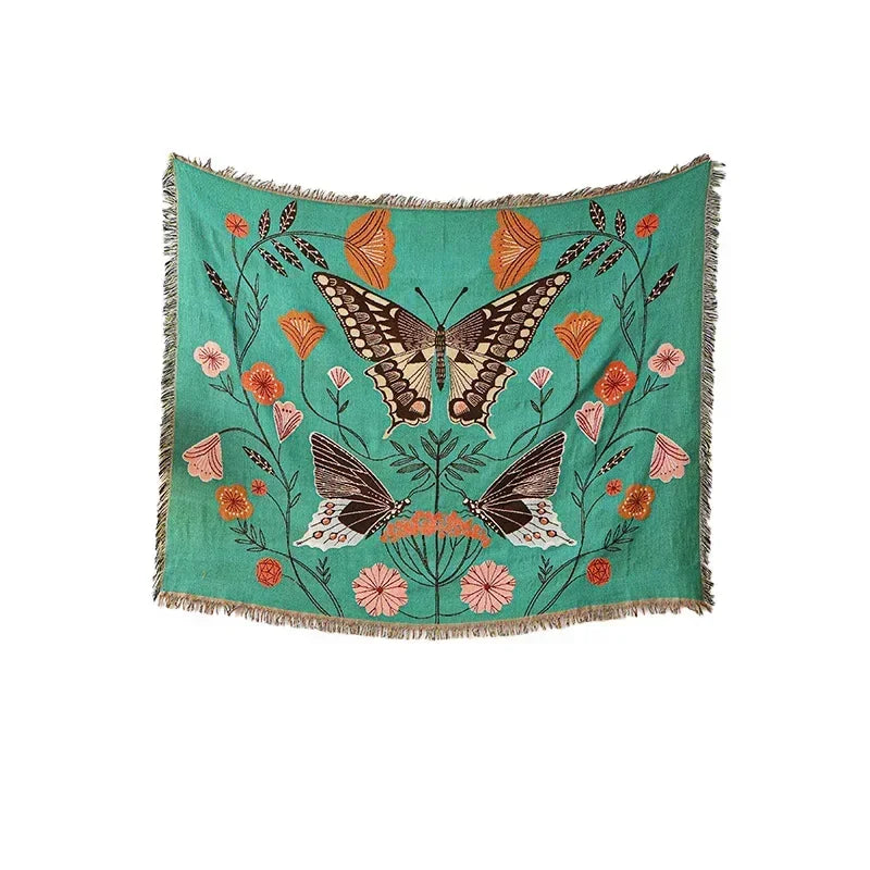 Gothic Cotton Tapestry Blanket
