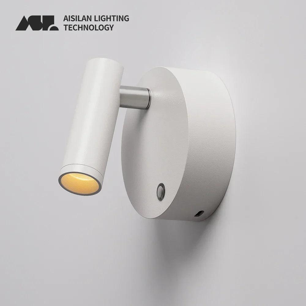 DecorBites™ Dimmable Wireless Wall Mounted Spotlight 3W USB Recharge LED Night Light