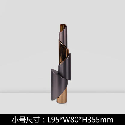 DecorBites™ Geometric Helical Pipe Candle Holder for Home Decor and Centerpieces