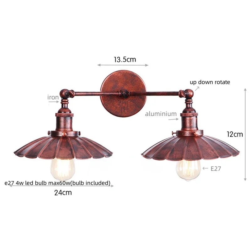 Dual Head LED Wall Lamp
