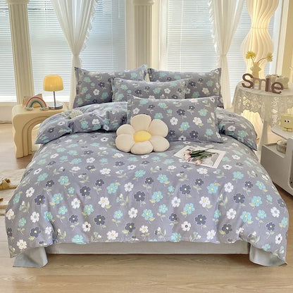 DecorBites™ Cotton Printed Bedding Set for Sweet Cozy Sleep
