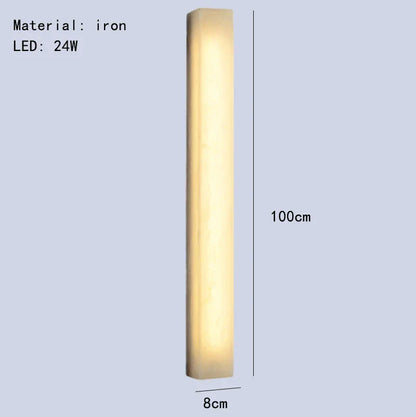 DecorBites™ Cuboid Marble LED Wall Lamp for Bedroom, Restaurant, Stairs - Dimmable Iron Lighting