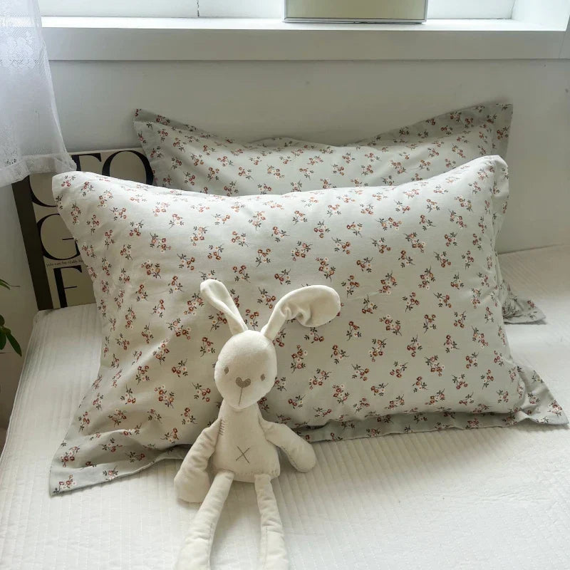 Floral Cotton Pillowcase Set