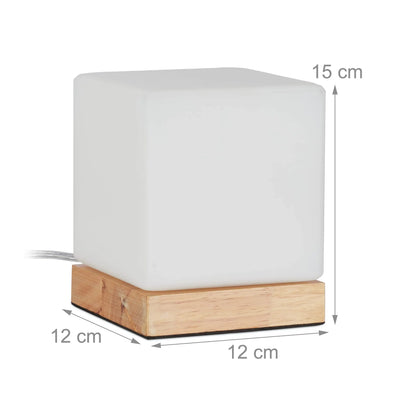 DecorBites™ Glass Ball Table Lamp: Creative Warm Night Lighting for Bedroom Decor