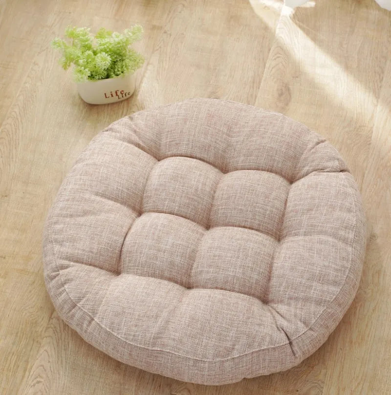 DecorBites™ Kids' Round Floor Cushions: Flexible Seating for Home, Preschool, Yoga