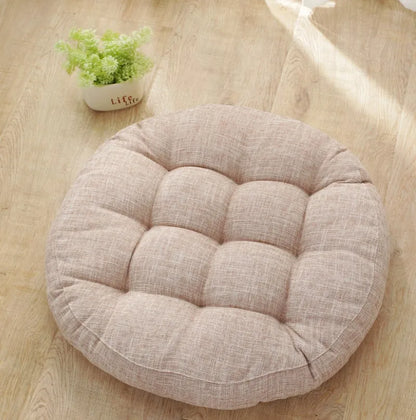 DecorBites™ Kids' Round Floor Cushions: Flexible Seating for Home, Preschool, Yoga