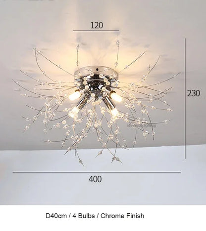 DecorBites™ Dandelion Chandelier LED Pendant Lamp for Dining Room Bedroom Shops