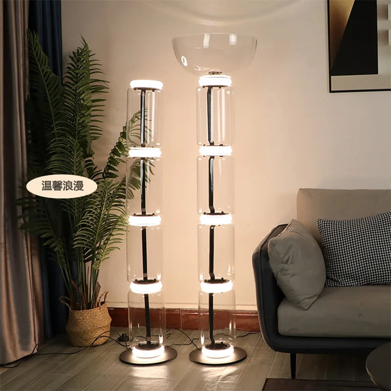 Glass Nordic Floor Lamp