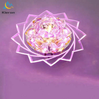DecorBites™ Lotus Crystal LED Ceiling Lamp, Nordic Brights, Modern Style