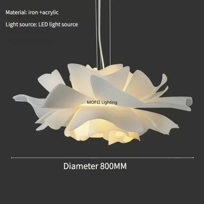 Acrylic LED Flower Chandelier Pendant