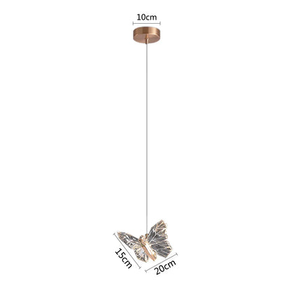 DecorBites™ Crystal Butterfly Pendant Lamps LED Lighting for Home Decor and Luxury Ambiance