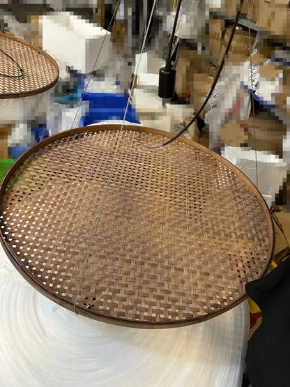 Japanese Retro Bamboo Handmade Restaurant Pendant Light Wabi Sabi Style Hotel Banquet Hall Light Homestay Tea Room Light