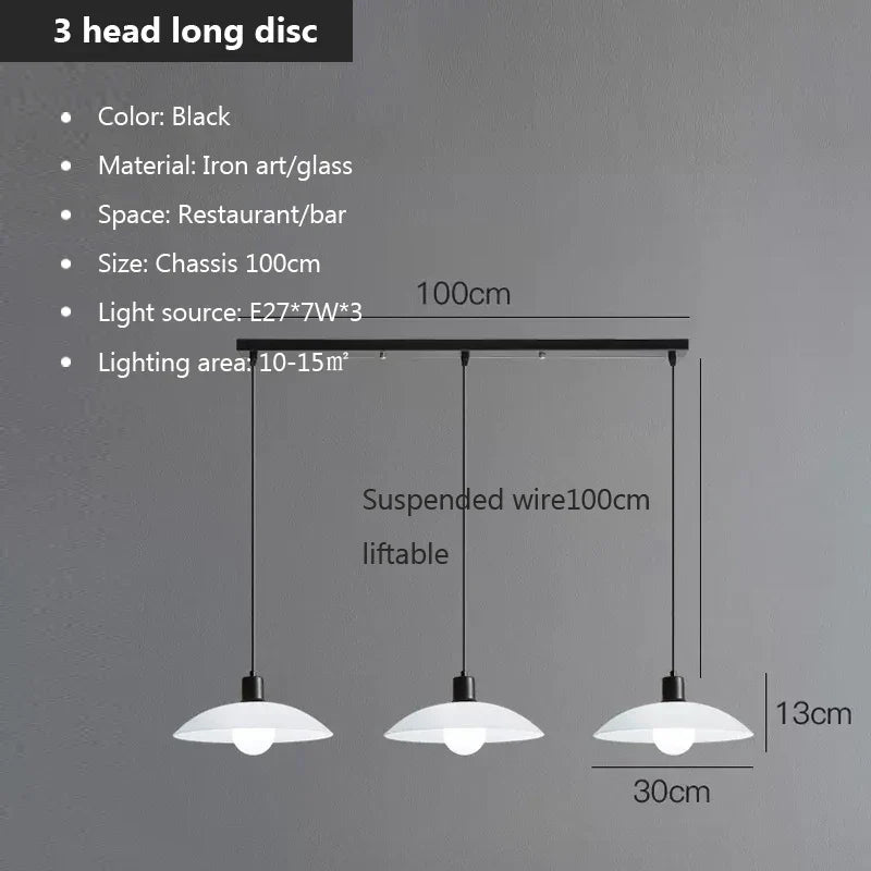 Black LED Minimalist Chandelier