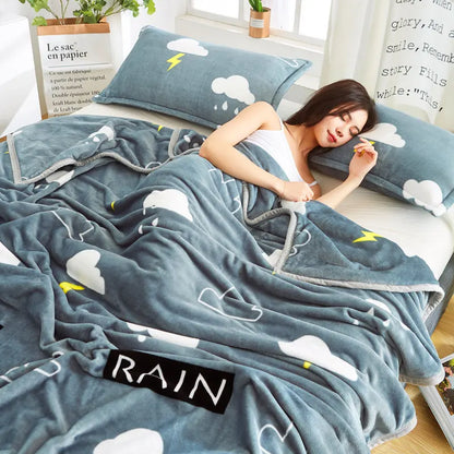 DecorBites™ Fruit Love Heart Sofa Blanket: Cozy, Thicken, Perfect for Home, Office, and Kids.