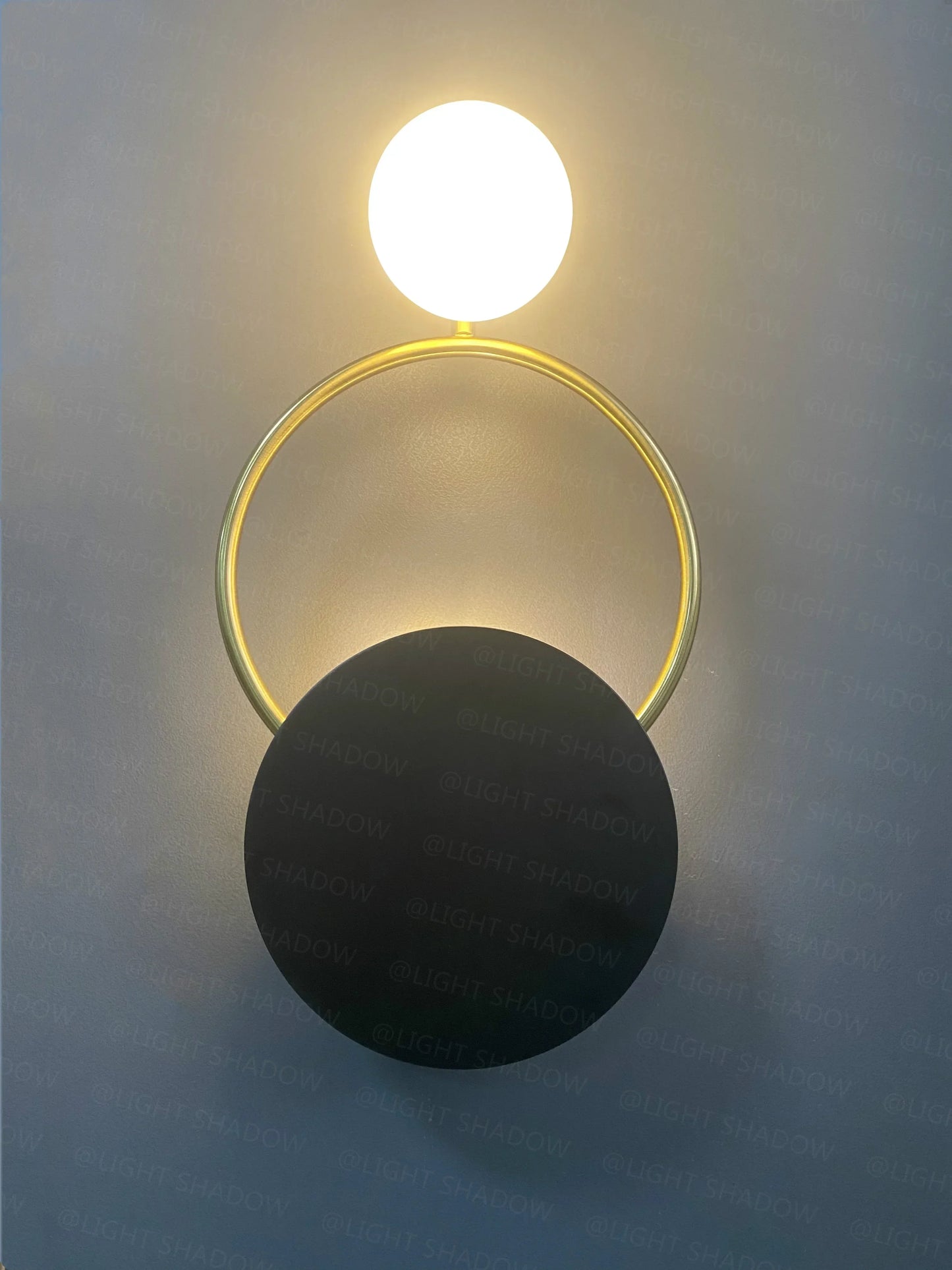 DecorBites™ Glass Ball G4 Round Ring Wall Lamp - Nordic Sconces for Modern Indoor Lighting
