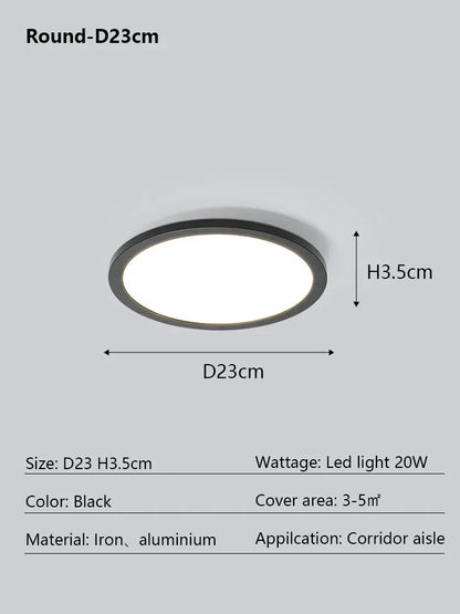 DecorBites™ LED Ceiling Lamp: Modern Minimalist Rectangular Design for Living room, Bedroom, Indoor Lighting
