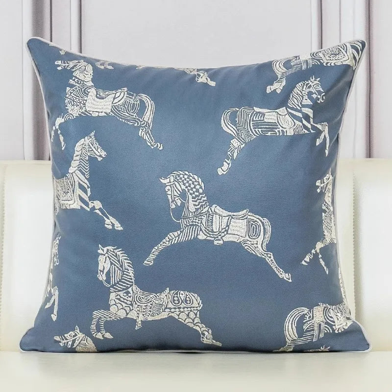 Gold Silk Jacquard Cushion
