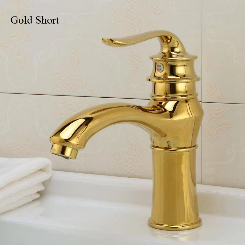 Gold Modern Basin Faucet