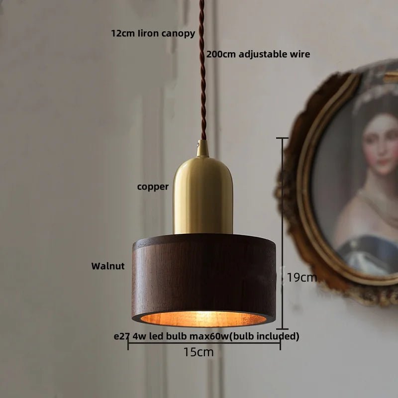 DecorBites™ Glass LED Pendant Lamp Copper Socket for Dining Living Room Decor