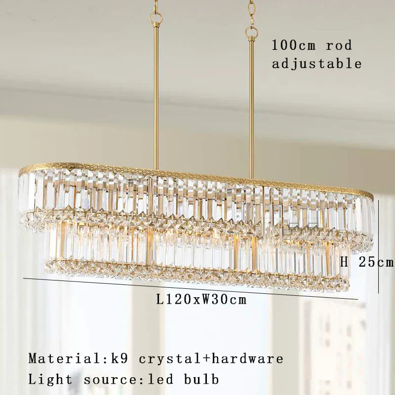 DecorBites™ Crystal Round Pendant Lights: Luxury Nordic Living Room Decoration