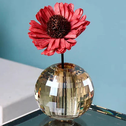 DecorBites™ Crystal Ball Aroma Diffuser with Toothbrush Holder & Geometric Base