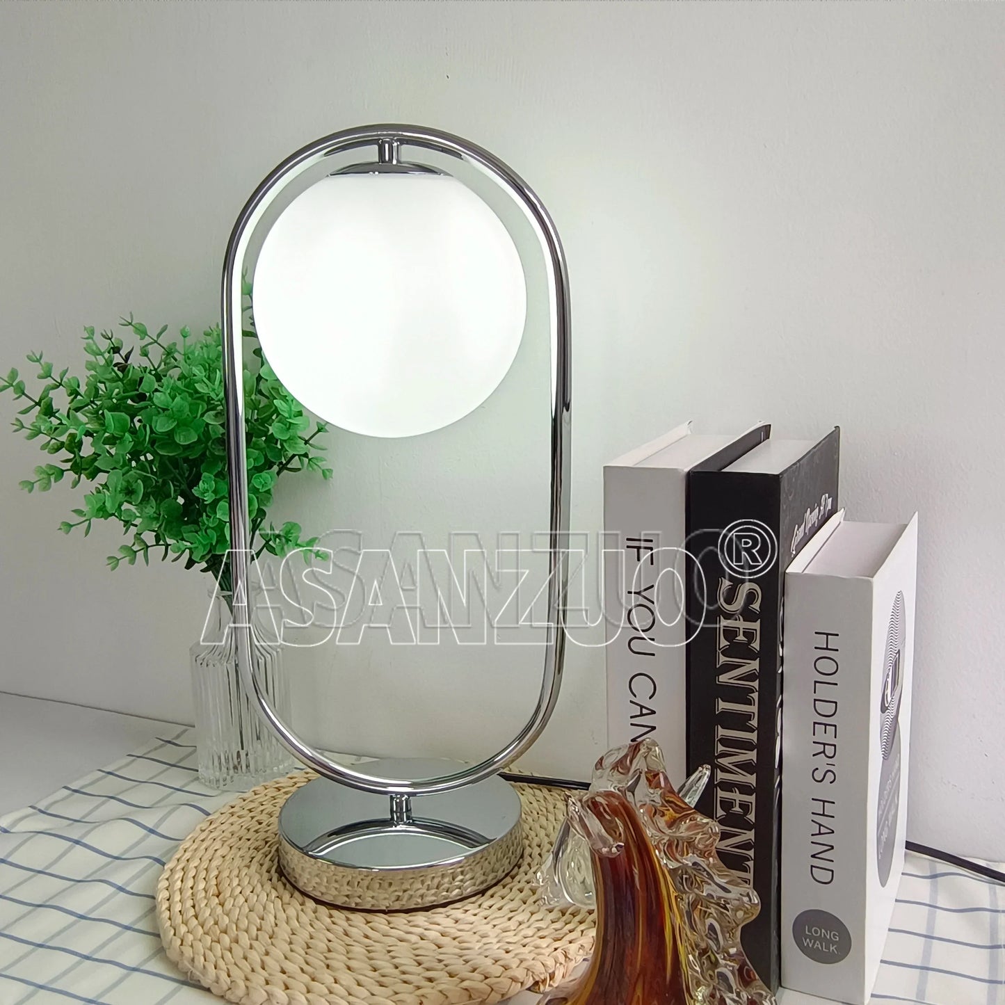 DecorBites™ Glass Ball LED Desk Lamp Nordic Design for Bedroom Living Room Reading