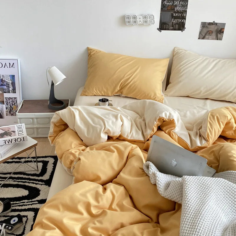 DecorBites™ Cotton Quilted Duvet Cover Soft Comforter Skin-Friendly Bedclothes