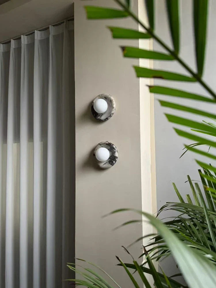 Marble Jade Wall Sconce