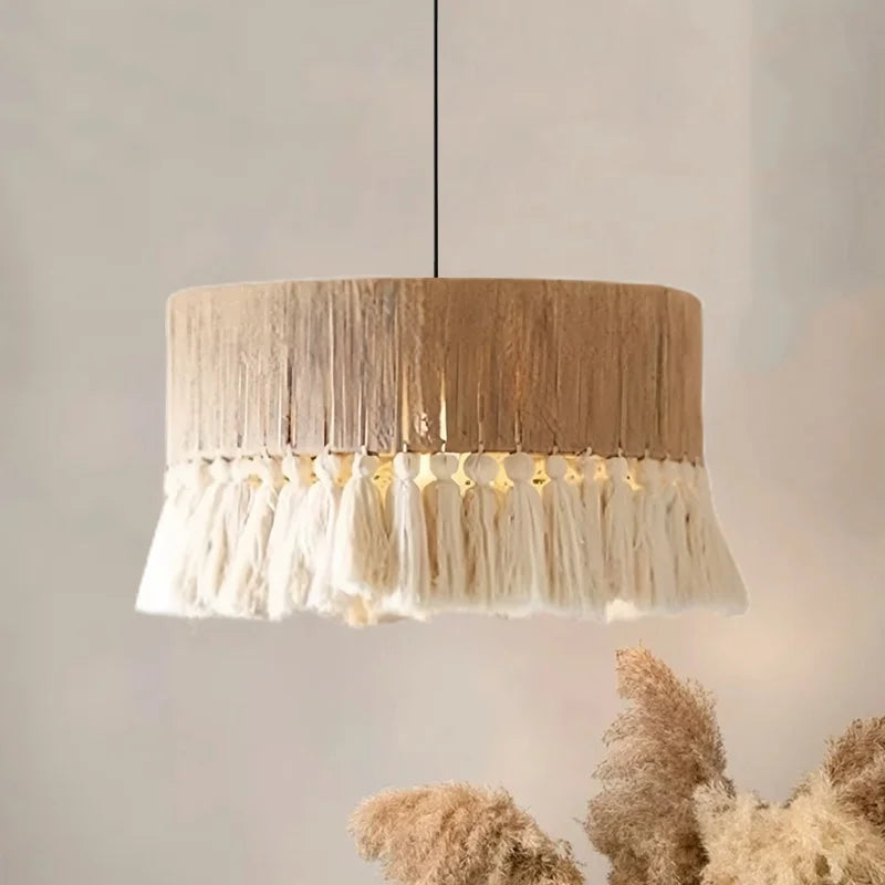 Hemp Rope Pendant Light Nordic D60cm Design