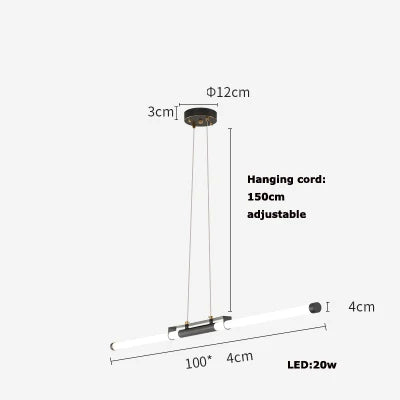 DecorBites™ Dimmable LED Acryl Chandelier Lighting Luminaire for Dinning Room