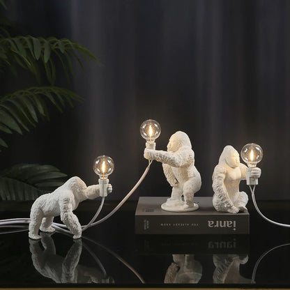 DecorBites™ King Kong Gorilla Resin Table Lamp Night Light for Baby's Bedroom