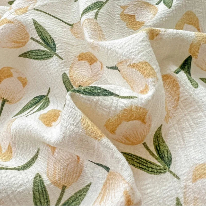 DecorBites™ Double-Layer Yarn Printed Cotton Quilt Cover Set - Queen/King/Double/Single Bed