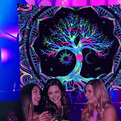 DecorBites™ Galaxy Tree of Life Tapestry for Aesthetic Bedroom Decor