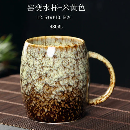 DecorBites™ 480ml Ceramic Mug - Kiln Change Coffee Cup - Porcelain Tea Mugs - Wholesale Drinkware