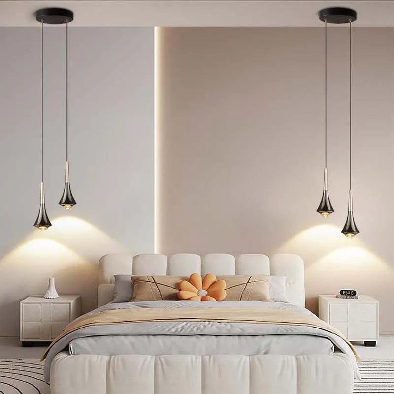 Modern Gold Adjustable Cord Pendant Light