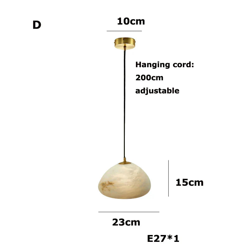 DecorBites™ Geometry Marble LED Chandelier for Living Room Kitchen Island