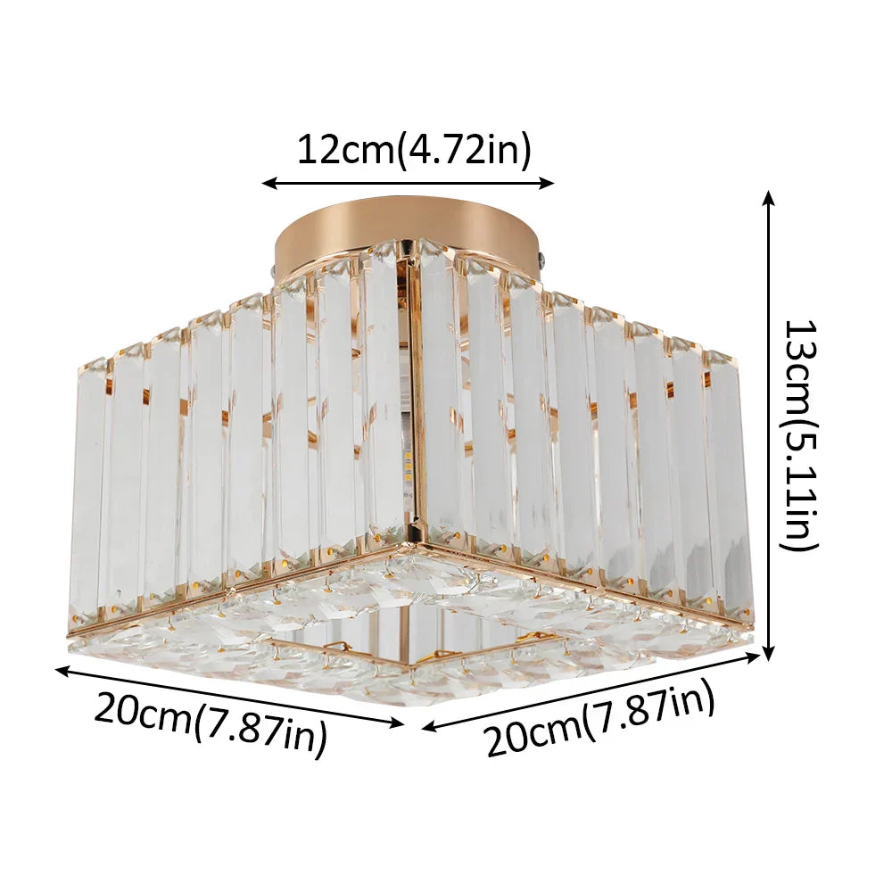 DecorBites™ Crystal LED Pendant Light for Kitchen Dining Living Room