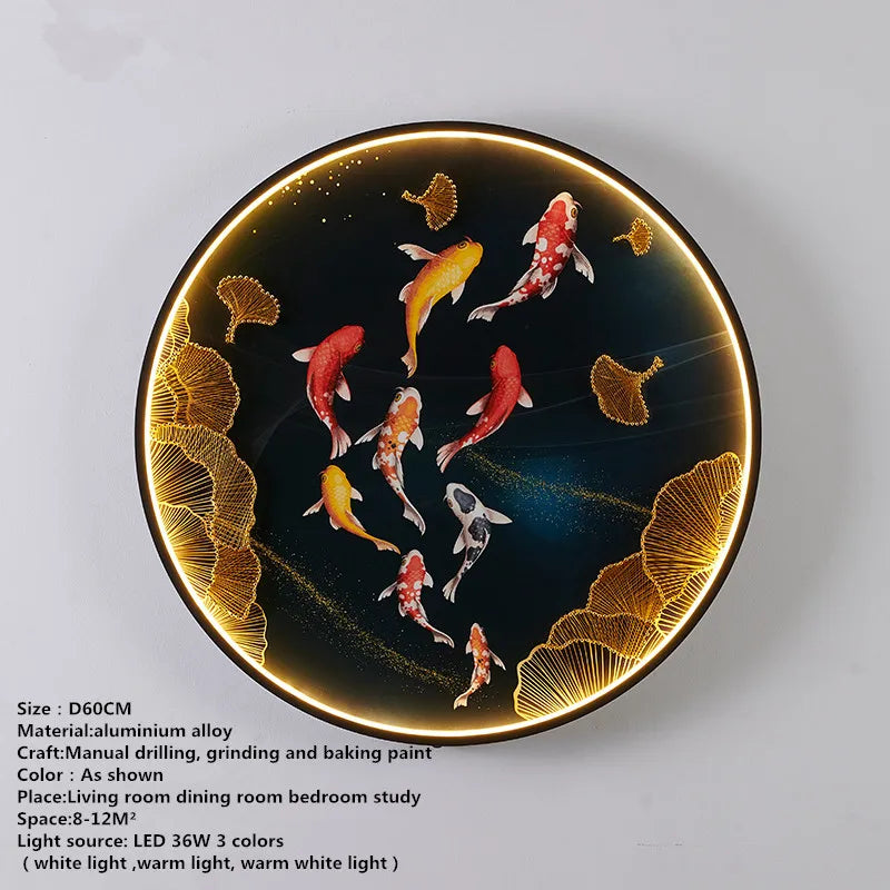 LED Fishes Wall Sconce