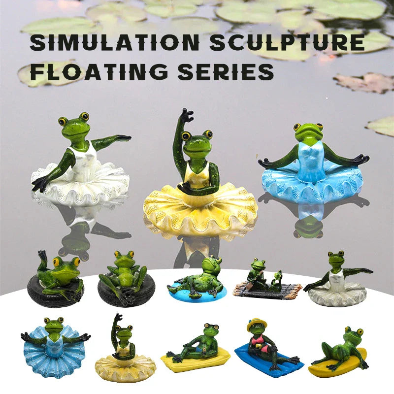 DecorBites™ Garden Water Floating Animal Statue Crafts for Outdoor Decor and Pond Decoration