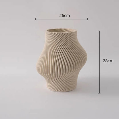 DecorBites™ Geometric Folding Ceramic Flower Vase Home Decor Handicrafts