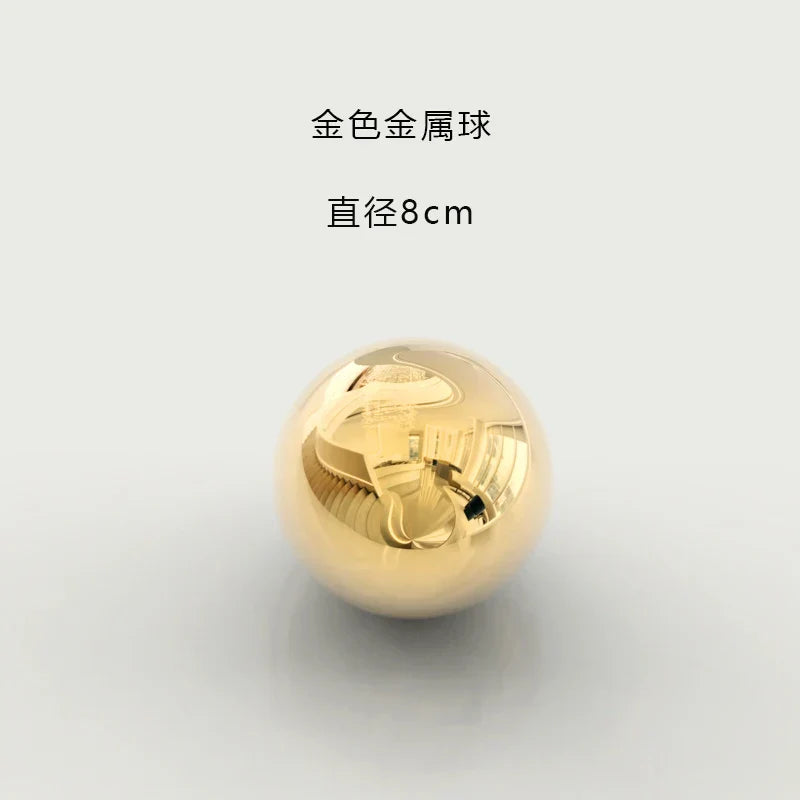 Gold Spherical Wall Ornaments