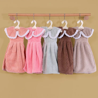 DecorBites™ Kids Microfiber Coral Velvet Hand Towels - Cute & Quick-dry for Children